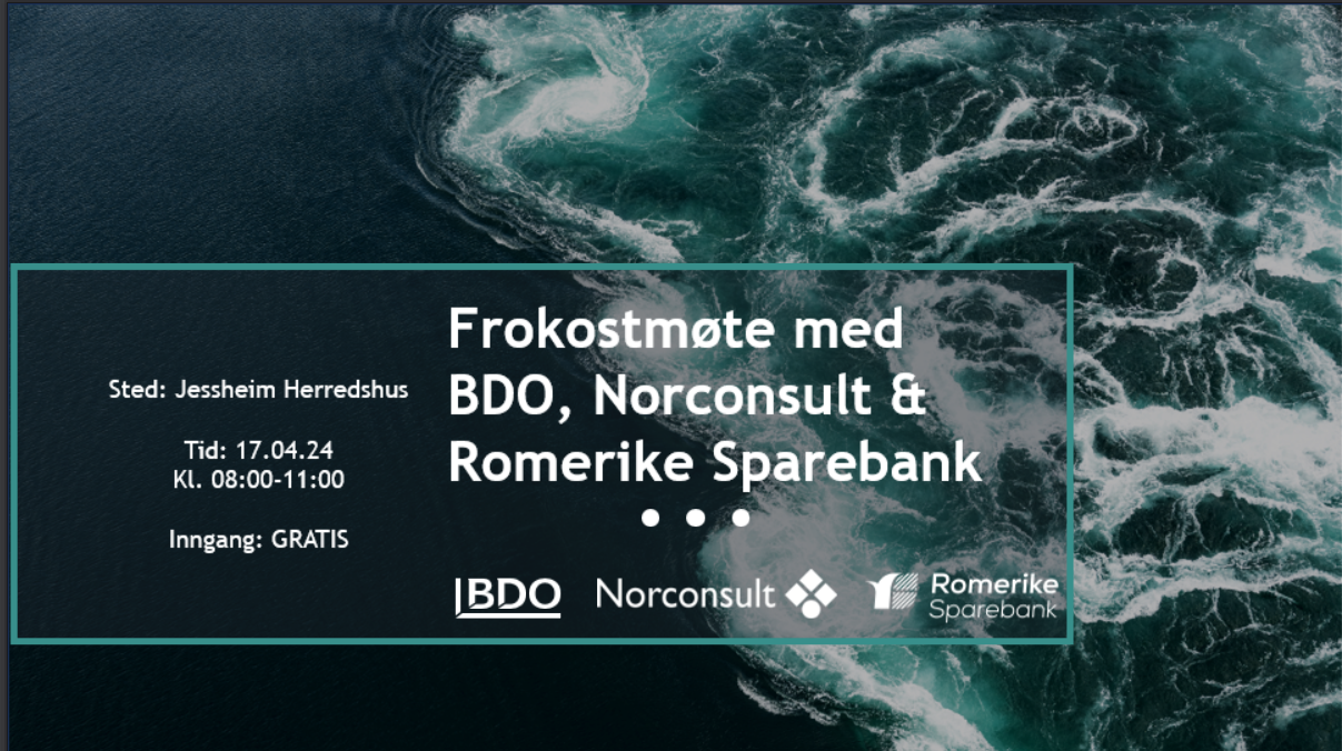 Frokostmøte med BDO, Norconsult og Romerike Sparebank